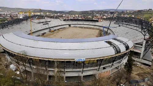 GALERIE FOTO** Se lucrează la instalația de încălzire a terenului! Luni, ziua porților deschise la Cluj Arena