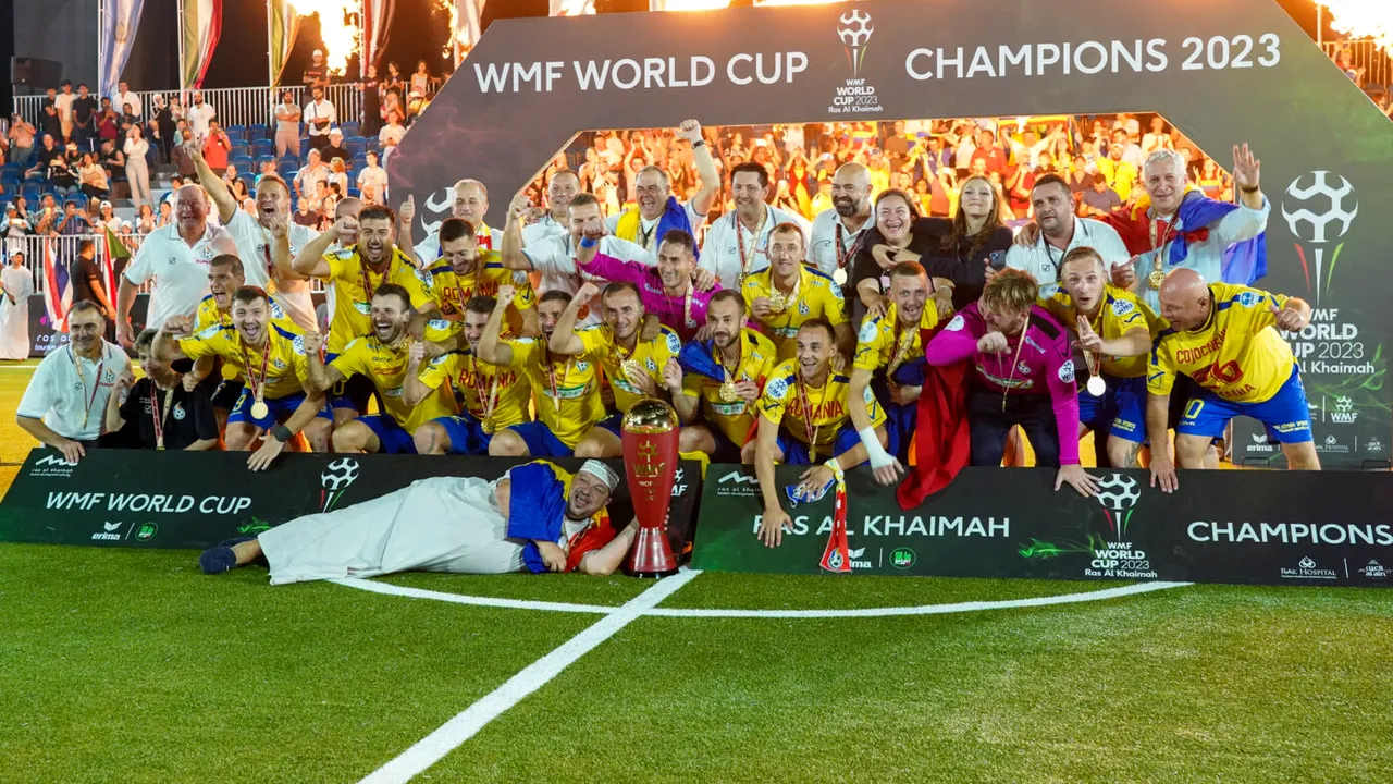 România a devenit campioană mondială la minifotbal, în Ras Al Khaimah, Emiratele Arabe Unite | GALERIE FOTO