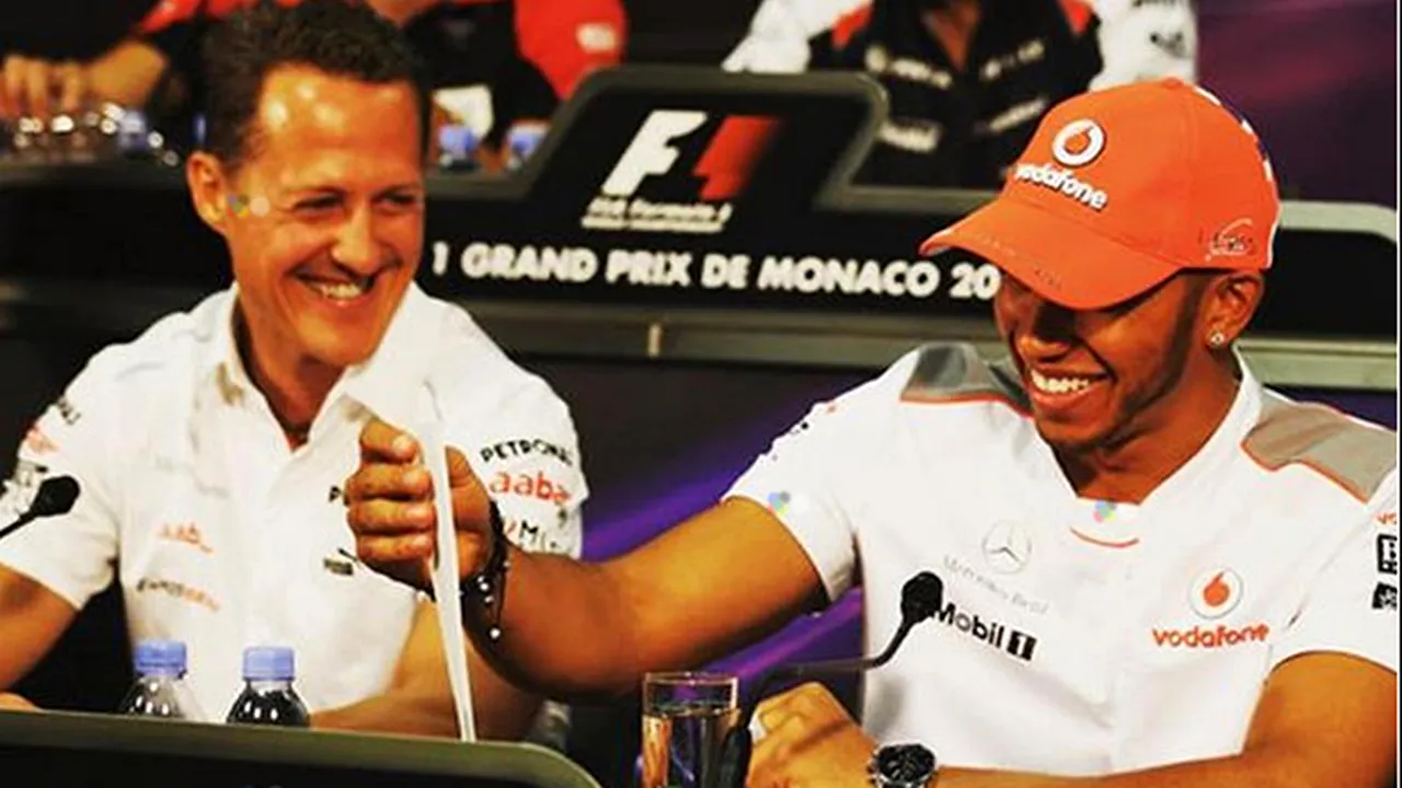 Mesajul emoționant al lui Hamilton pentru Michael Schumacher, după ce i-a egalat un record