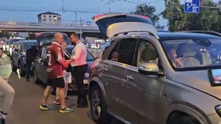 Dan Șucu a deschis portbagajul, iar jandarmii au intervenit imediat! Ce s-a întâmplat înainte de Rapid - Dinamo: „Ați ascuns acolo bombele?”. VIDEO