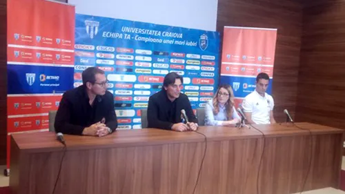 Vincenzo Montella, declarații pline de fair-play despre meciul cu CS U Craiova: 