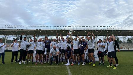 SCM Timișoara, noua campioană de rugby a României, și-a prezentat trofeul în fața fanilor: „E legat de suflet, de curaj și de mental”