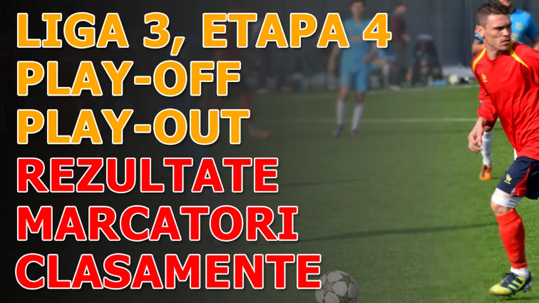 Rezultatele și marcatorii** etapei a IV-a din play-off și play-out