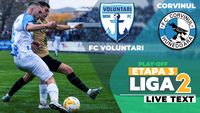 FC Voluntari – Corvinul începe la ora 16:00. Ilfovenii au nevoie de victorie în fața liderului play-off-ului Ligii 2 pentru a mai spera la locul al doilea direct promovabil