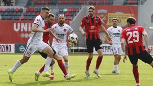 FC Hermannstadt - FK Csikszereda 0-0, în etapa 6 din play-out-ul Superligii. Oaspeții nu au marcat, deși au jucat ultimul sfert de oră în inferioritate