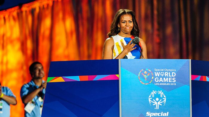 Michelle Obama a participat la deschiderea Jocurilor Olimpice Speciale: "Eu și soțul meu vă iubim din toată inima"