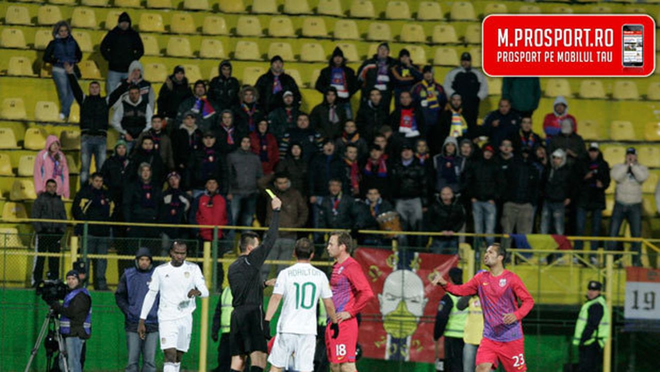 Steaua, părăsită de fani!** Echipa lui Ilie Stan a fost încurajată doar de 50 de fani la meciul de la Vaslui