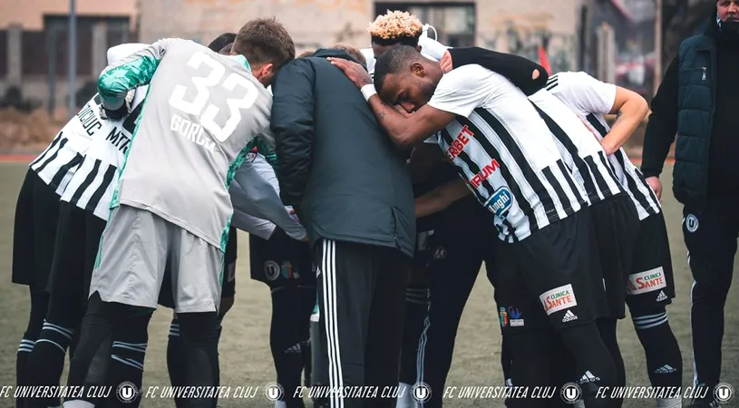 ”U” Cluj, cu gândul doar la obținerea promovării directe în Liga 1. Boiciuc: ”Să nu avem emoții și să oferim liniște suporterilor.” Romario Pires, responsabilizat de Lincar cu banderola de căpitan