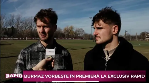 Un croat și un sârb au devenit cei mai buni prieteni la Rapid! Damjan Djokovic și Borisav Burmaz sunt de nedespărțit : „Ne iubim! Suntem ca doi frați!”. VIDEO