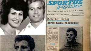 Ion Cernea, campion la lupte greco-romane și decorat cu titlul de Maestru emerit al sportului, prezent la Gala de Aniversare a Clubului Sportiv Dinamo București! Soțul Irinei Loghin a fost aplaudat la scenă deschisă | VIDEO