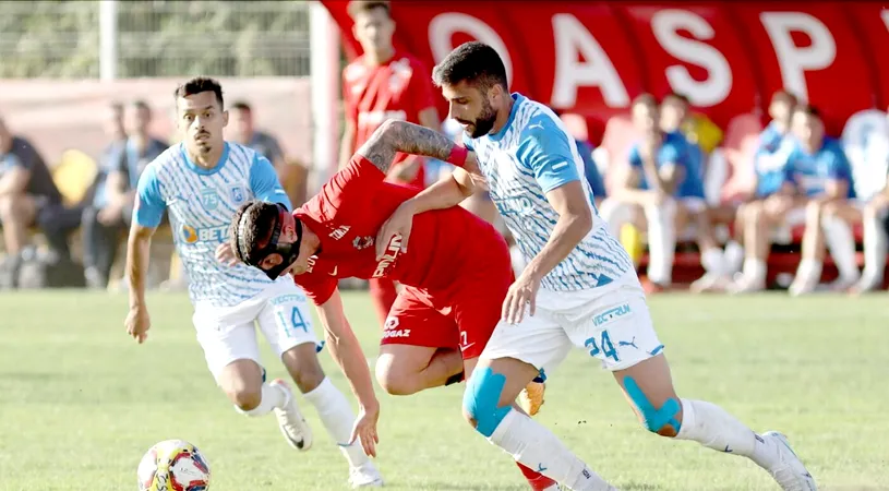 CS Tunari - Universitatea Craiova 1-1, în prima etapă a Grupei D din Cupa României. Oltenii au mai bifat o umilinţă în Cupă