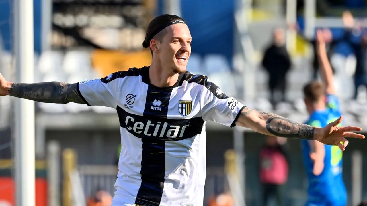 Dennis Man a marcat pentru Parma, după cinci luni, în meciul cu Pordenone, din Serie B