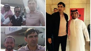 FOTO | Imagini senzaționale pe aeroportul din Jeddah. Primire regală pentru Pițurcă la arabi: "Bine ai venit în Arabia Saudită"