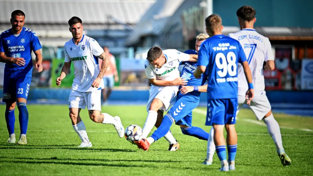 CSM Lugoj și CSM Târgu Jiu, singurele egale în meciurile tur din barajul pentru Liga 3. Nu a lipsit și o controversă de arbitraj, din partea ”centralului” din prima ligă aflat într-o formă ”de invidiat”!