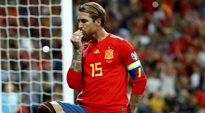 Sergio Ramos, inamicul numărul 1 pe Arena Națională! Românii nu l-au iertat pentru ce a făcut după ce a marcat

