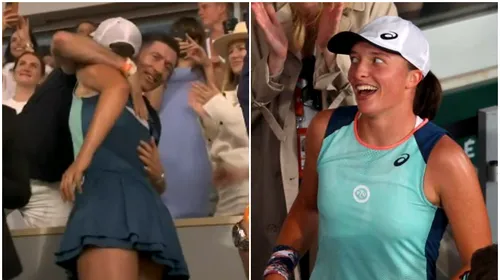 Fază neașteptată după finala Roland Garros! Iga Swiatek a urcat în tribună și nu i-a venit să creadă când Robert Lewandowski a apărut în fața ei | FOTO & VIDEO