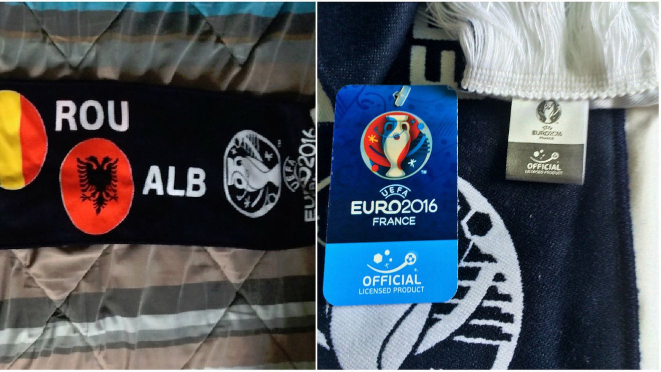 "Bătaie de joc din partea UEFA" la adresa României. Fanilor români le sunt vândute fulare oficiale cu "tricolorul" Belgiei în loc de roșu, galben și albastru