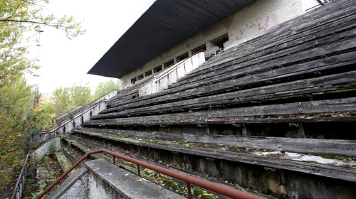 Ce s-a ales de stadionul de fotbal din apropiere de Cernobîl. Cum a ajuns să arate, după ce orașul Pripyat a fost abandonat