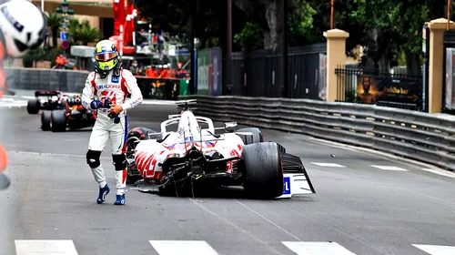 Mick Schumacher, momente de panică la Monaco! Fiul fostului mare campion din Formula 1 și-a distrus monopostul | FOTO & VIDEO