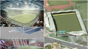 FOTO EXCLUSIV | Cum vor arăta "bijuteriile" României! Primele imagini cu stadioanele Steaua, Arcul de Triumf și Rapid: surpriză în privința arenei din "Ștefan cel Mare"
