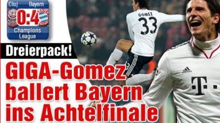 Bild: "GIGA Gomez duce Bayern în optimile Ligii"