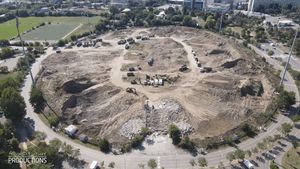 Unde a ajuns pământul de sub stadionul Dan Păltinişanu din Timişoara. Demolarea pentru noua arenă de 140 de milioane de euro a ajuns la 75 la sută