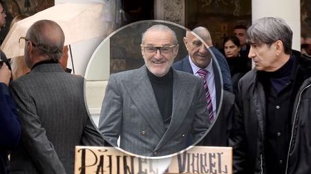 Gigi Becali, ignorat total de Victor Pițurcă la înmormântarea lui Viorel Păunescu. Latifundiarul s-a uitat lung la fostul său prieten