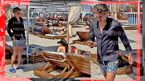 Ianis Hagi profită din plin de ultimele zile de vacanță. Fiul lui Gică Hagi pleacă de la plajă, după ce a intrat în vorbă cu două tinere. Imagini exclusive