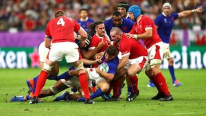 Mare sărbătoare la Cardiff! Țara Galilor a ajuns în careul de ași la Cupa Mondială de Rugby, după o luptă teribilă cu Franța. Un gest nesportiv, decisiv în sfertul de finală de la Oita