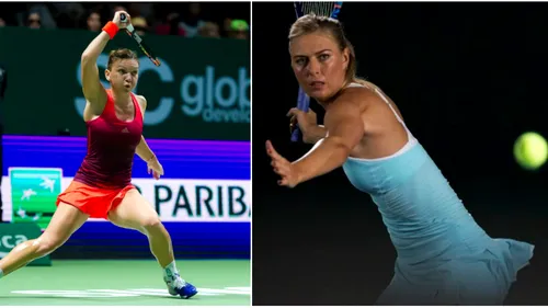 Turneul Campioanelor | Halep rămâne fără victorie în fața Șarapovei: 4-6, 4-6. CALCULE pentru semifinale: Simona poate ajunge joi la mâna Mariei