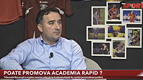 Ce a vrut să spună autorul? Nicolae Stanciu, director general Academia Rapid: 