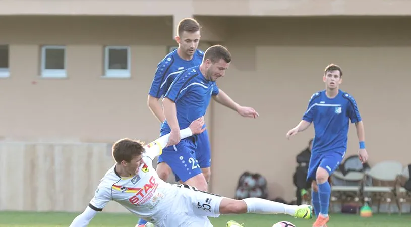 Pandurii - CSM Poli Iași 1-1. Negruț a egalat după o mare greșeală a lui Mihalache și gorjenii au smuls un punct la debutul lui Stoican