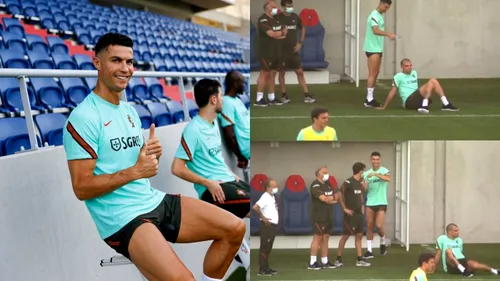De la „beți apă” a trecut la „turnați apă” Farsa făcută de Cristiano Ronaldo lui Pepe! Cum a reacționat „victima” | VIDEO