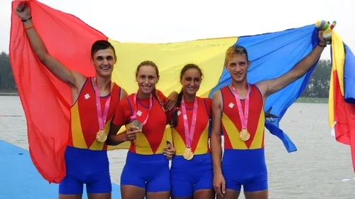 Două medalii de aur pentru echipajele României de dublu rame fără cârmaci la Jocurile Olimpice de Tineret