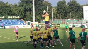 Finală clasică în Superliga de rugby. Timișoara Saracens a câștigat cu 26-13 semifinala cu CSM București și va lupta pentru trofeu cu CSM Știința Baia Mare