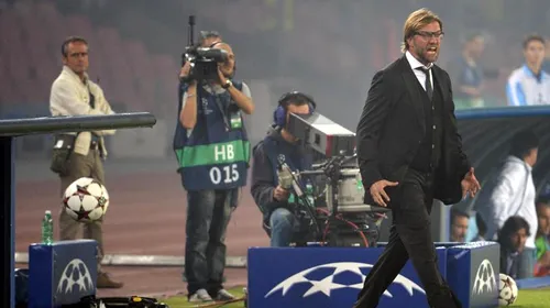 VIDEO Gest incredibil al lui <i class='ep-highlight'>Klopp</i> la meciul cu Napoli! La final și-a cerut scuze: „M-am comportat ca o maimuță”