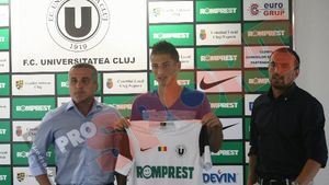 "U" Cluj și-a prezentat noul atacant!** Grozav: "Am venit să joc"