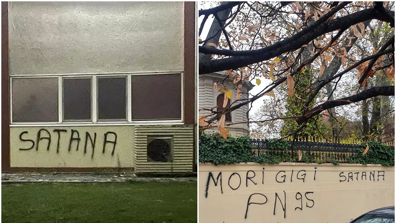 Mesaje jignitoare la adresa lui Gigi Becali, după demiterea lui Edi Iordănescu! Ultrașii au vandalizat baza FCSB din Berceni! „Mori, Gigi! Satana!” + Ce apare pe gardul „Palatului” | GALERIE FOTO