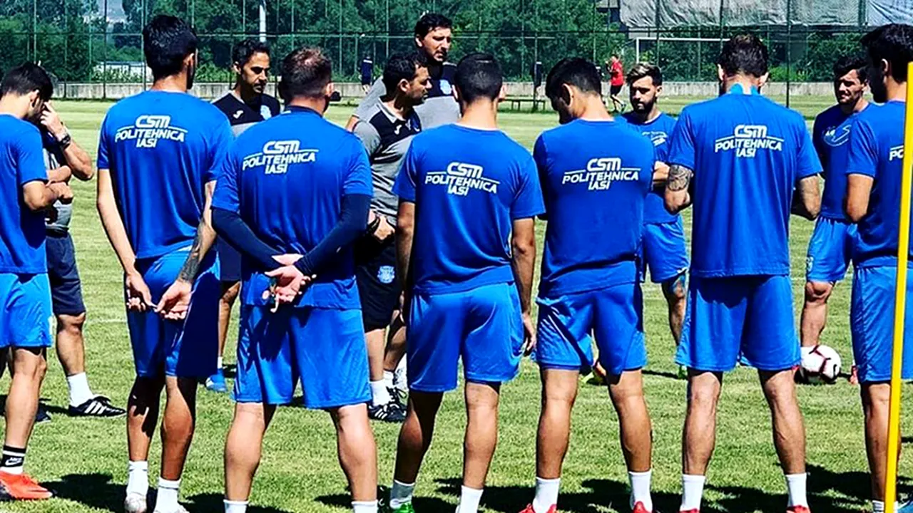 Set de antrenament pentru Poli Iași înaintea derby-ului moldav cu FC Botoșani
