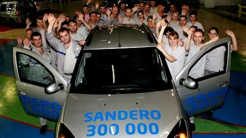 Sandero a ajuns la numărul 300.000