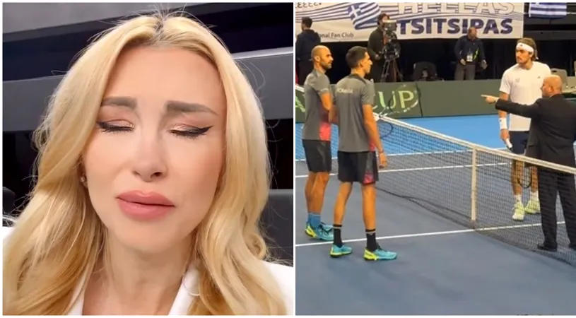 Ce a pățit Andreea Bălan la meciul lui Victor Cornea cu Stefanos Tsitsipas din Cupa Davis! Probleme medicale pentru iubita tenismenului român: „Asta se întâmplă în Grecia