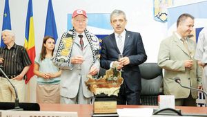 Nicolae Szoboszlay, fostul portar al lui "U" Cluj, a primit titlul de cetățean de onoare al orașului