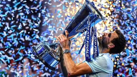 Turneul Campionilor | "Grisha" e mare, acum: Dimitrov a câștigat cel mai important trofeu al carierei și a pus punct sezonului în circuitul ATP, după ce l-a învins a doua oară pe Goffin la Londra. Filmul finalei, pas cu pas | VIDEO