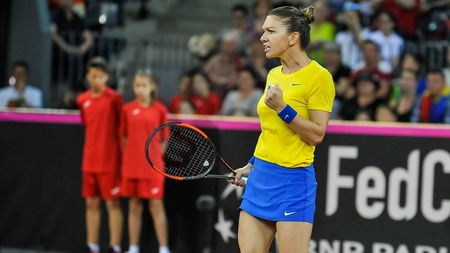 Victorie dulce. Halep a ajuns la 15 succese în Fed Cup după ce a adus primul punct al barajului cu Elveția. Palmaresul Simonei