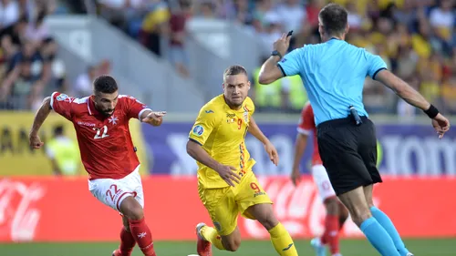 România - Malta 1-0. Tricolorii câștigă chinuit pe 