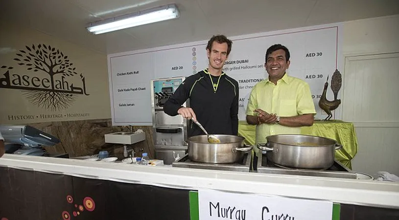 Scoțianul Andy Murray a servit în Dubai, dar nu pe terenul de tenis, ci la un festival de mâncare | FOTO