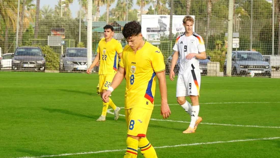 Au mers să joace fotbal, dar s-au simțit ca la tenis! Tricolorii sub 20 de ani au fost umiliți de Germania cu ”set” la zero