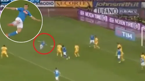 VIDEO | Execuție spectaculoasă pentru Chiricheș, în ultimul meci al sezonului la Napoli. Românul a încercat să înscrie cu o foarfecă laterală