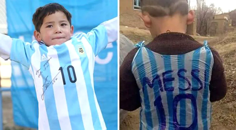 Când visele devin realitate! FOTO | Puștiul devenit celebru în toată lumea după această imagine a primit un tricou semnat de Messi