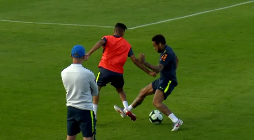 Neymar, umilit de un puști de 19 ani la un antrenament. VIDEO | Brazilianul a reacționat nervos